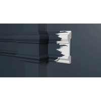 Стеновой молдинг Decor-Dizayn ударопрочный влагостойкий под покраску 96Х25Х2000 мм DD601