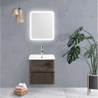 Зеркало со встроенным светильником и кнопочным выключателем BelBagno SPC-MAR-500-600-LED-BTN