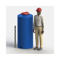 Емкость с крышкой Asplast ЦВ500Д EL-22P-CA-CV500L-DB