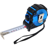 Рулетка РемоКолор RemoStar, обрезиненный корпус, усиленная лента, автостоп, 10мх25мм, 15-4-310