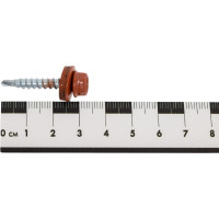 Кровельные саморезы ВИРТУОЗ 4,8х29 мм, RAL 8004, коричневый, 25 шт. 2361