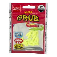 Съедобные искусственные твистеры LUCKY JOHN LJ Pro Series MICRO GRUB 1,0in, цвет S88, 15шт. 140159-S88
