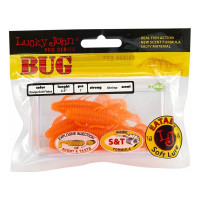 Съедобные искусственные твистеры LUCKY JOHN LJ Pro Series BUG 2.5in, цвет S68, 8шт. 140169-S68