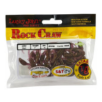 Съедобные искусственные твистеры LUCKY JOHN LJ Pro Series ROCK CRAW 2.0in, цвет S14, 10шт. 140123-S14