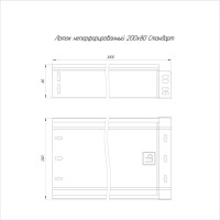 Неперфорированный лоток Промрукав Стандарт 200х80х3000 0,3мм 3м PR16.0053