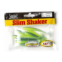 Съедобные искусственные виброхвосты LUCKY JOHN LJ Pro Series SLIM SHAKER 3in, цвет T57, 9шт. 140182-T57