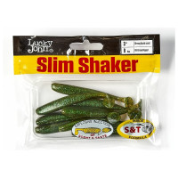 Съедобные искусственные виброхвосты LUCKY JOHN LJ Pro Series SLIM SHAKER 3in, цвет S67, 9шт. 140182-S67