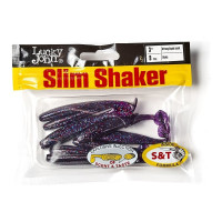 Съедобные искусственные виброхвосты LUCKY JOHN LJ Pro Series SLIM SHAKER 3in, цвет S63, 9шт. 140182-S63