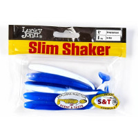 Съедобные искусственные виброхвосты LUCKY JOHN LJ Pro Series SLIM SHAKER 4in, цвет T69, 6шт. 140183-T69