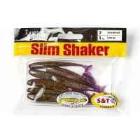 Съедобные искусственные виброхвосты LUCKY JOHN LJ Pro Series SLIM SHAKER 3in, цвет  S13, 9шт. 140182-S13