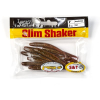 Съедобные искусственные виброхвосты LUCKY JOHN LJ Pro Series SLIM SHAKER 3in, цвет S14, 9шт. 140182-S14