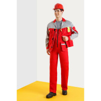 Костюм СОЮЗСПЕЦОДЕЖДА Профессионал-2 красный/светло-серый, р. 52-54, рост 182-188 1960008004068