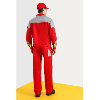 Костюм СОЮЗСПЕЦОДЕЖДА Профессионал-2 красный/светло-серый, р. 52-54, рост 182-188 1960008004068