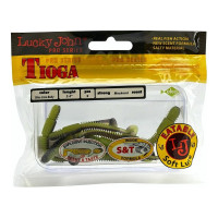 Съедобные искусственные виброхвосты LUCKY JOHN LJ Pro Series TIOGA 2.4in, цвет T53, 9шт. 140119-T53
