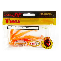 Съедобные искусственные виброхвосты LUCKY JOHN LJ Pro Series TIOGA 2.4in, цвет T54, 9шт. 140119-T54