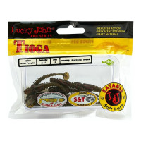 Съедобные искусственные виброхвосты LUCKY JOHN LJ Pro Series TIOGA 2.4in, цвет PA03, 9шт. 140119-PA03