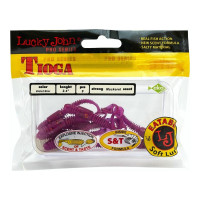 Съедобные искусственные виброхвосты LUCKY JOHN LJ Pro Series TIOGA 2.4in, цвет S26, 9шт. 140119-S26