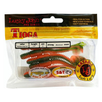 Съедобные искусственные виброхвосты LUCKY JOHN LJ Pro Series TIOGA 3.4in, цвет T56, 6шт. 140127-T56