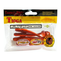 Съедобные искусственные виброхвосты LUCKY JOHN LJ Pro Series TIOGA 3.4in, цвет T48, 6шт. 140127-T48