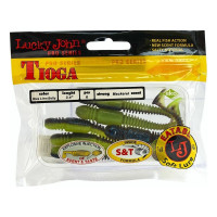 Съедобные искусственные виброхвосты LUCKY JOHN LJ Pro Series TIOGA 3.4in, цвет T53, 6шт. 140127-T53