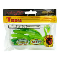 Съедобные искусственные виброхвосты LUCKY JOHN LJ Pro Series TIOGA 3.4in, цвет T18, 6шт. 140127-T18