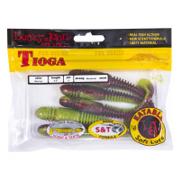 Съедобные искусственные виброхвосты LUCKY JOHN LJ Pro Series TIOGA 4.5in, цвет T44, 5шт. 140185-T44