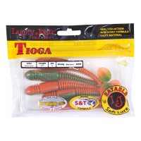 Съедобные искусственные виброхвосты LUCKY JOHN LJ Pro Series TIOGA 4.5in, цвет T56, 5шт. 140185-T56