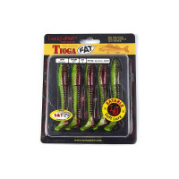 Съедобные искусственные виброхвосты LUCKY JOHN LJ Pro Series TIOGA FAT 3.9in, цвет T44, 5шт. 140146-T44