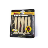 Съедобные искусственные виброхвосты LUCKY JOHN LJ Pro Series TIOGA FAT 3.9in, цвет 033, 5шт. 140146-033