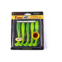 Съедобные искусственные виброхвосты LUCKY JOHN LJ Pro Series TIOGA FAT 3.9in, цвет T18, 5шт. 140146-T18