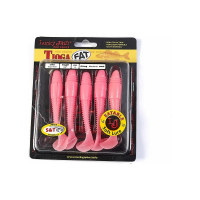 Съедобные искусственные виброхвосты LUCKY JOHN LJ Pro Series TIOGA FAT 3.9in, цвет F05, 5шт. 140146-F05