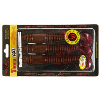 Съедобные искусственные виброхвосты LUCKY JOHN LJ Pro Series TIOGA FAT 5.8in, цвет S13, 3шт. 140148-S13