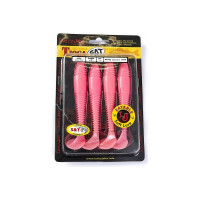 Съедобные искусственные виброхвосты LUCKY JOHN LJ Pro Series TIOGA FAT 4.5in, цвет F05, 4шт. 140147-F05