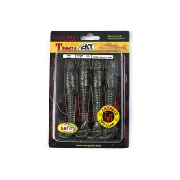Съедобные искусственные виброхвосты LUCKY JOHN LJ Pro Series TIOGA FAT 4.5in, цвет F08, 4шт. 140147-F08
