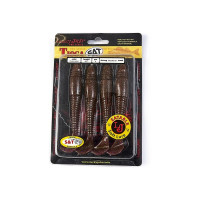 Съедобные искусственные виброхвосты LUCKY JOHN LJ Pro Series TIOGA FAT 4.5in, цвет S13, 4шт. 140147-S13