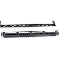 Патч-панель Cabeus 1U, 24 порта, RJ-45, категория 6, PL-24-Cat.6-Dual