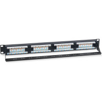 Патч-панель Cabeus 1U, 24 порта, RJ-45, категория 6, PL-24-Cat.6-Dual