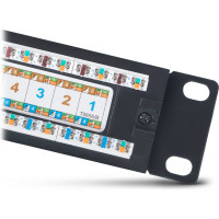 Патч-панель Cabeus 1U, 24 порта, RJ-45, категория 6, PL-24-Cat.6-Dual