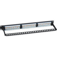 Патч-панель Cabeus 1U, 24 порта, RJ-45, категория 6a, PL-24-Cat.6a-Dual