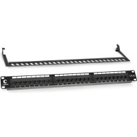 Патч-панель Cabeus 1U, 24 порта, RJ-45, категория 6a, PL-24-Cat.6a-Dual