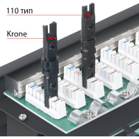 Патч-панель Cabeus высокой плотности, 1U 48 портов RJ-45 кат6 экранированная, PLHD-48-Cat.6-SH-Dual PLHD-48-Cat.6-SH-Dual IDC-1U