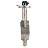 Дисковый поворотный затвор DN.ru 316L-316L-PTFE Ду100 Ру16 с рукояткой D050-01601