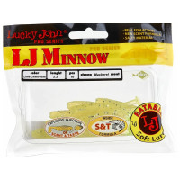 Съедобные искусственные виброхвосты LUCKY JOHN LJ Pro Series MINNOW 2.2in, цвет 071, 10шт. 140142-071