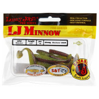 Съедобные искусственные виброхвосты LUCKY JOHN LJ Pro Series MINNOW 2.2in, цвет T44, 10шт. 140142-T44