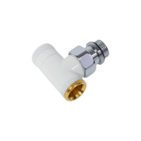 Угловой запорный вентиль SR Rubinetterie Tondera 1/2"х3/4" E, белый 0673-1500VCEA