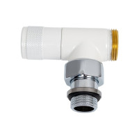 Угловой вентиль SR Rubinetterie Tondera ручная регулировка, 1/2"х3/4" E, белый 0623-1500VCEA