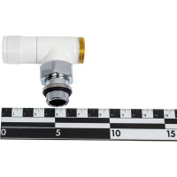 Угловой вентиль SR Rubinetterie Tondera ручная регулировка, 1/2"х3/4" E, белый 0623-1500VCEA