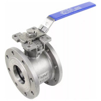 Шаровой полнопроходной кран DN.ru КШмФП.316.200 Ду80 Ру16 с ISO-фланцем, межфланцевый D160-04809