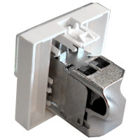 Вставка LANMASTER Mosaic 45x45, RJ-45 STP, категория5e, белая LAN-SIP-23S5E-WH