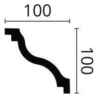 Карниз потолочный NOMASTYL (2000х100х100 мм) NMC SL